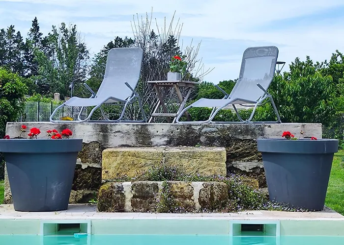 Сasa de vacaciones Jolie Avec Piscine Dans Le St Emilionnais Sainte-Terre